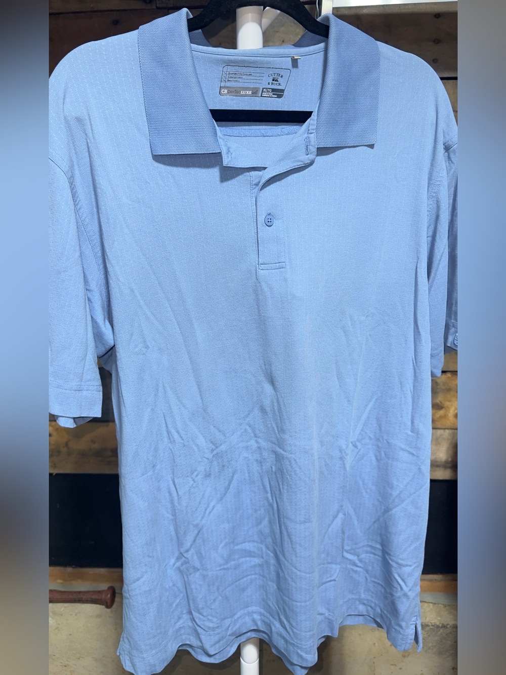 Cutter & Buck Sky Blue Men's Polo XL